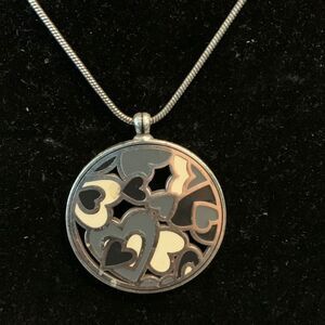 Brighton round necklace 18 inches with hearts